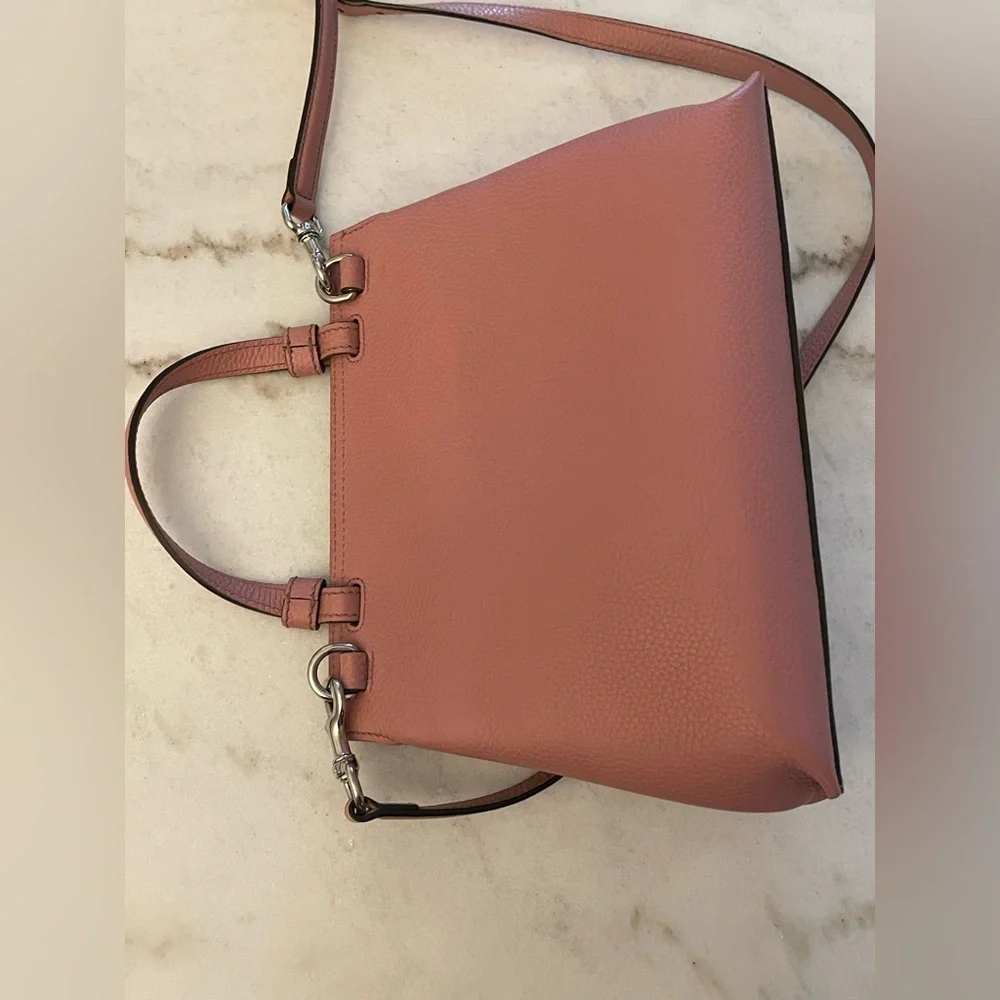 ‼️CCO FLASH SALE‼️Gucci Bamboo Daily Dusty Rose Blush Pink Leather Satchel - Picture 7 of 16